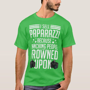 T-shirt Photos Paparazzi Photographe Caméra Photographie