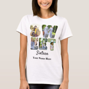 T-shirt Photos personnalisées 5 sweets sixteens photo en f