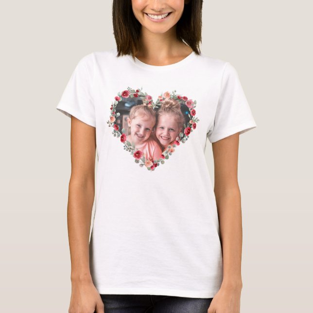 T-shirt Photos personnalisées Joyeuse fête des mères migno (Devant)