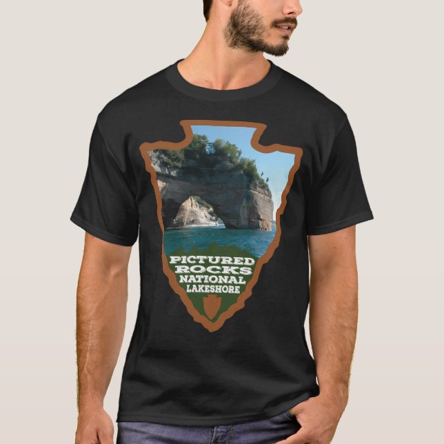 T-shirt Photos Rocks National Lakeshore Arrowhead (Devant)