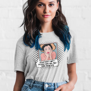 T-shirt Phrase Sarcastique rétro les années 50 Housewoman 