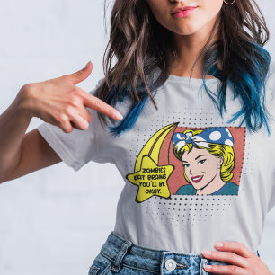 T-shirt Phrase Sarcastique rétro les années 50 Housewoman 