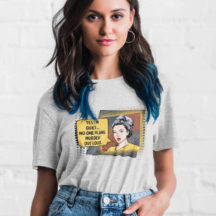 T-shirt Phrase Sarcastique rétro les années 50 Housewoman 