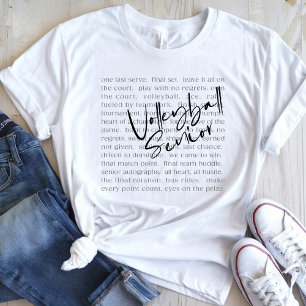 T-shirt Phrases Motivationnelles Principales du volleyball