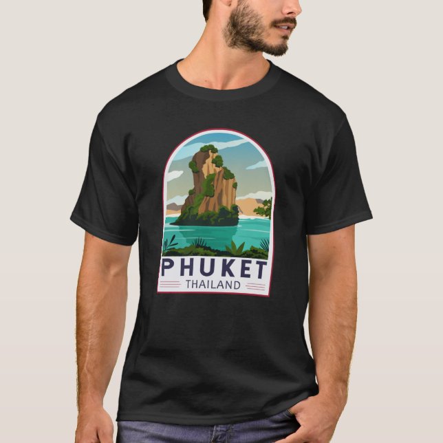 T-shirt Phuket Thailand Retro (Devant)