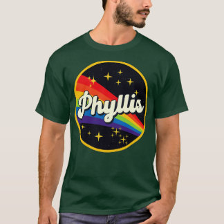 T-shirt Phyllis Arc En Arc Dans L'Espace Style Vintage