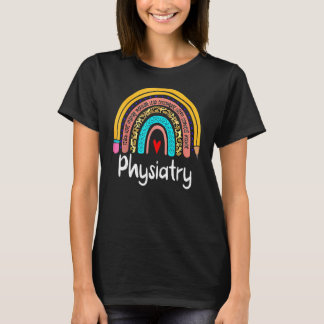 T-shirt Physiatry Leopard Rainbow Healthcare Doctor Physia