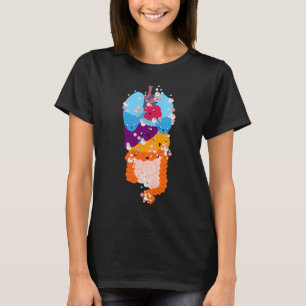 T-shirt Physiologie anatomique Poumons cardiaques maladie 