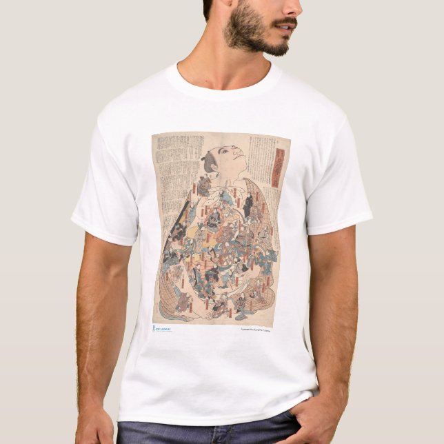T-shirt Physiologie humaine comme Kabuki (Devant)