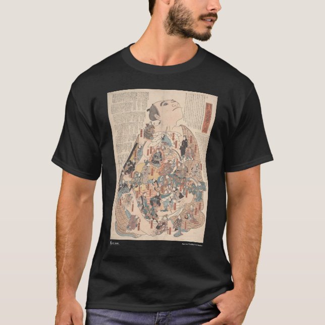 T-shirt Physiologie humaine comme Kabuki (Devant)