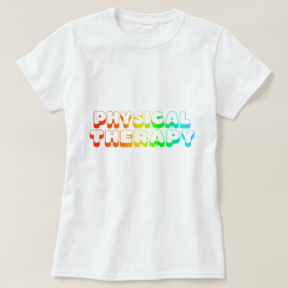 T-shirt Physiothérapie d'arc-en-ciel