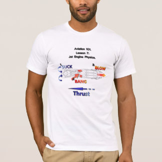 T-shirt Physique 101 d'aviation : Sucez la poussée de coup