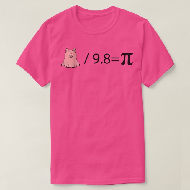 T-shirt Physique de la mécanique quantique Pig Pi (Design devant)