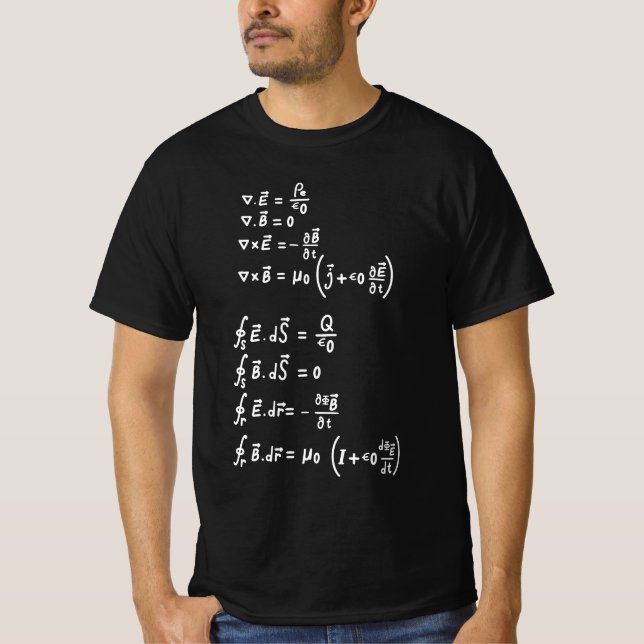 T-shirt Physique Math Formule Étudiants Enseignant Invitat (Devant)
