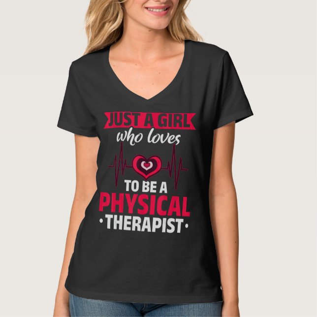 T-shirt Physothérapeute Filles Pt Femmes Physiothérapie (Devant)