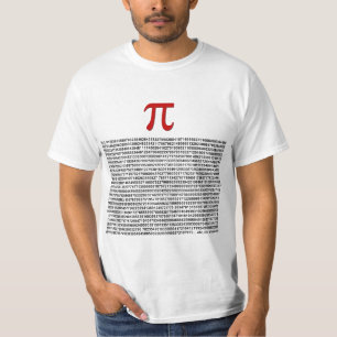 T-shirt Pi = 3,141592653589 etc. etc… quoi que !