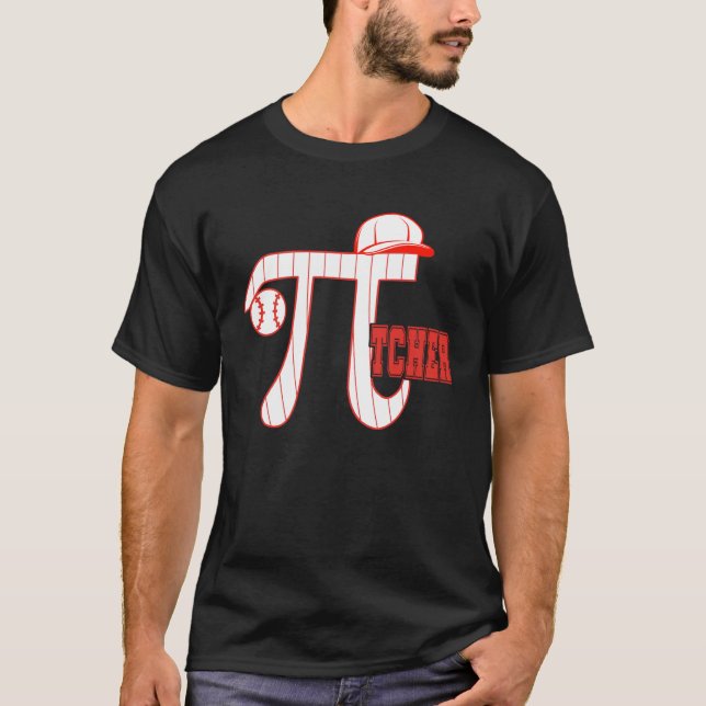 T-shirt Pi  Baseball Pitcher  3 14 Pi Day Math Science & S (Devant)