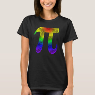 T-shirt Pi Day 3 14 Lgbt Gay Lesbian Rainbow Loves