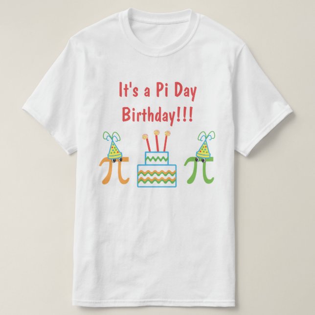 T-shirt Pi Day Anniversaire Tee (Design devant)