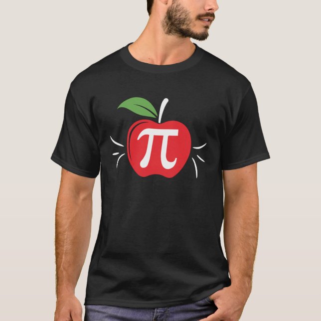 T-shirt Pi Day Apple Pi Infinate Number (Devant)