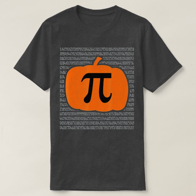 T-shirt Pi Day Citrouille Pie Math Funny Halloween Thanksg (Design devant)