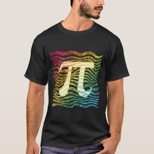 T-shirt Pi Day Funny Math Enseignant Etudiant Rainbow Pi S