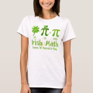 T-shirt Pi Day Irlandais Math Shirt, Shamrock Pi Math Ense