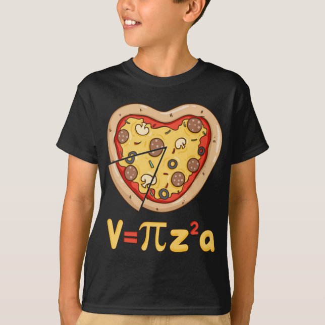 T-shirt Pi Day kids Pizza Pi Funny Math Food 3.14 (Devant)