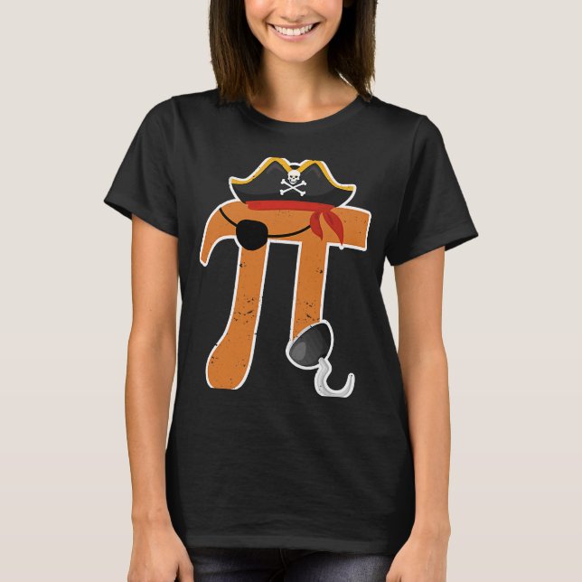 T-shirt Pi Day Pirate Math Enseignant Sciences étudiantes  (Devant)
