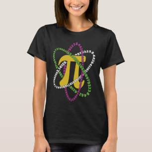 T-shirt Pi Galaxy Orbit Math de vacances Mathématiques de