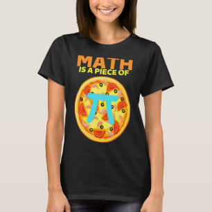 T-shirt Pi Jour 3.14 Math Est Une Pièce De Pizza Funny Mat