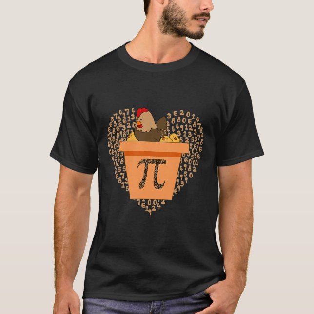 T-shirt Pi Jour Pot Pi Pie Math 3.14 (Devant)