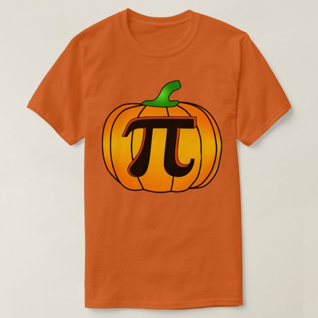 T-shirt Pi numéro 314 maths citations halloween citrouille (Design devant)