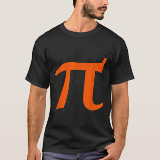 T-shirt Pi symbole chemise orange pi jour professeur de ma