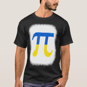 T-shirt Pi Ukraine Drapeau Pi Jour Enseignant Math Nationa
