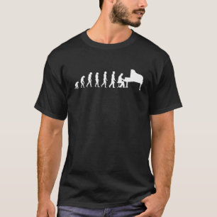 T-shirt Pianist Evolution Funny Piano Player Cool Cadeau