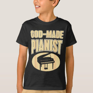 T-shirt Pianiste à motivation religieuse Inspiration de mu