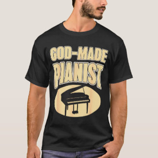 T-shirt Pianiste basée sur la foi, musique chrétienne d'in
