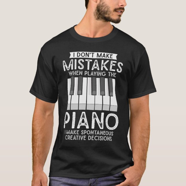 T-shirt Pianiste créatif et musicien de piano amateur de m (Devant)
