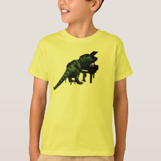 T-shirt Pianiste de dinosaure