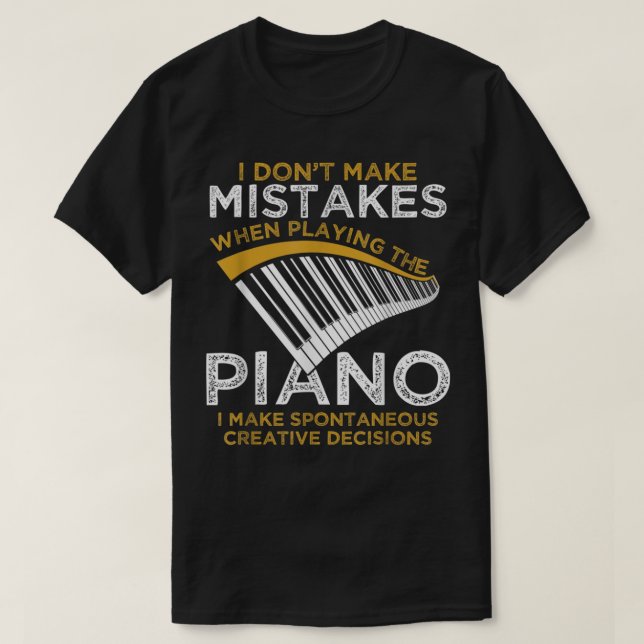 T-shirt Pianiste de Keyboard (Design devant)