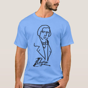 T-shirt Pianiste de musique classique Chopin Musicien Comp