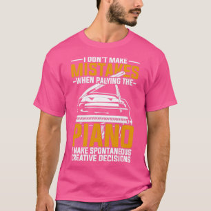 T-shirt Pianiste de piano à instruments musicaux amusant