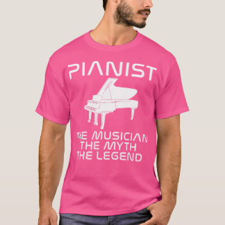 T-shirt Pianiste Le Musicien Le Mythe La Légende Piano
