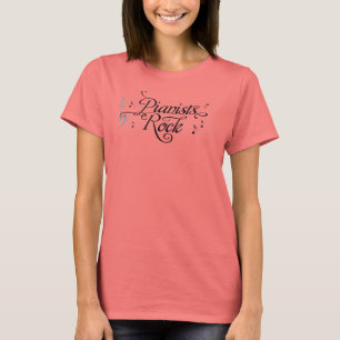 T-shirt Pianistes Rock Musicien Tee - shirt