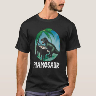 T-shirt Piano à queue Enfants Pianiste Dinosaure Musique P