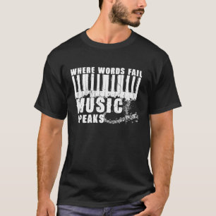 T-shirt Piano Clavier Pianiste Musique Enseignant Cadeau P