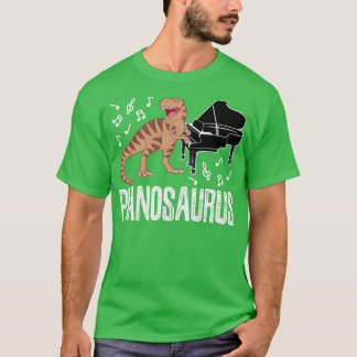 T-shirt Piano de Dinosaure Pianosaure