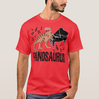 T-shirt Piano de Dinosaure Pianosaure