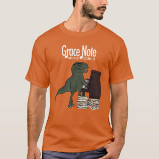 T-shirt Piano de T-Rex de note de grâce